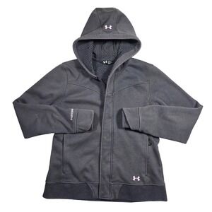 Under Armour Storm Infrared Women's Gray Full Zip Hoodie Jacket Large Athleisure
